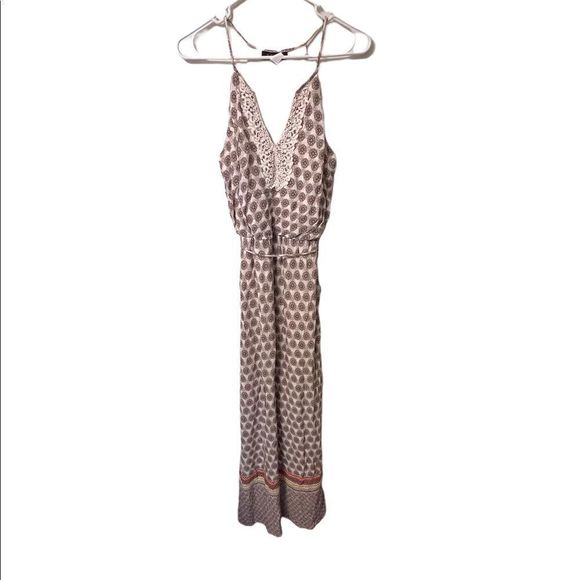 B Darlin Maxi Multicolor Halter Dress Size S - Picture 1 of 3